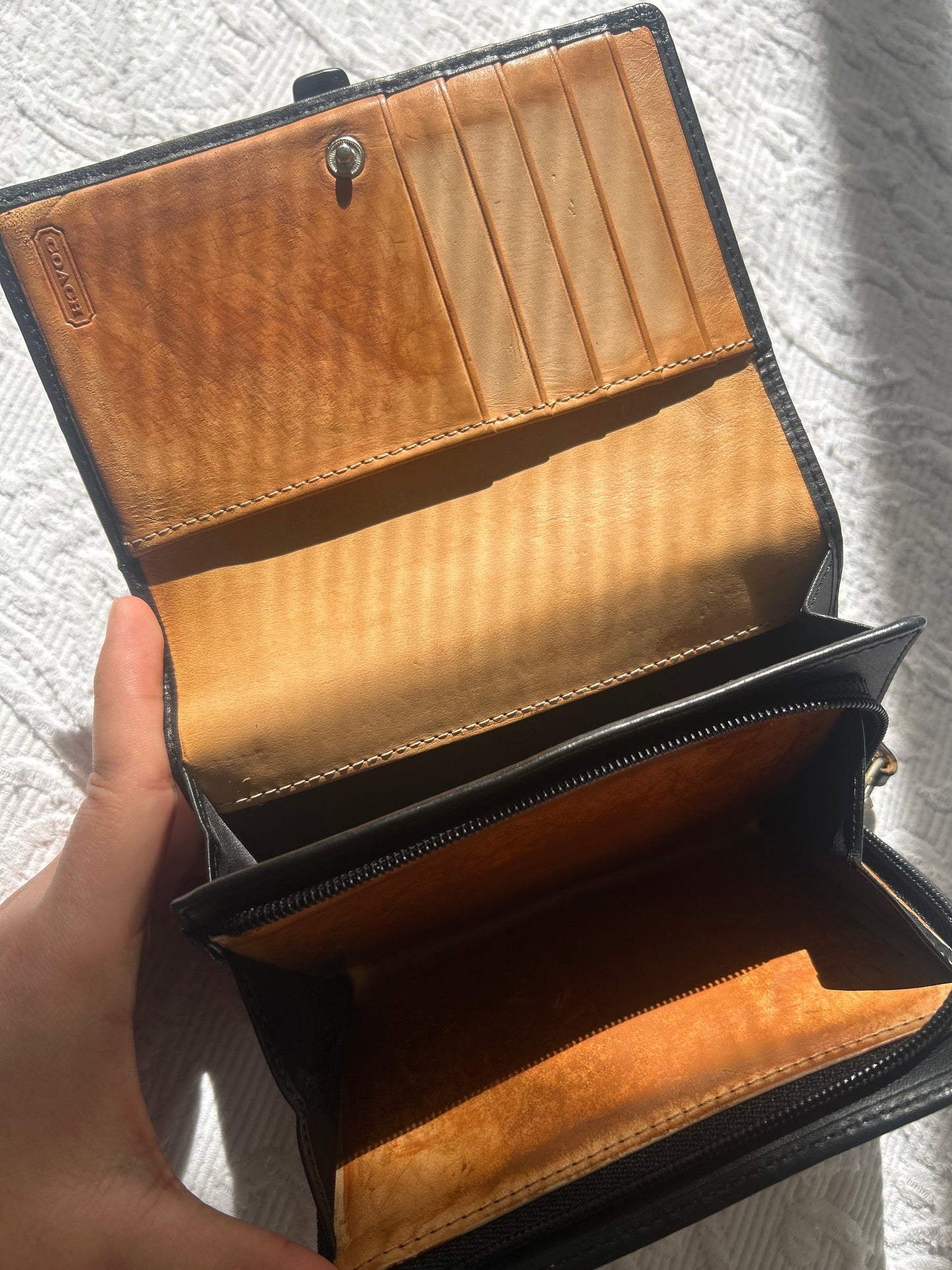 SoHo Black Canvas Wallet
