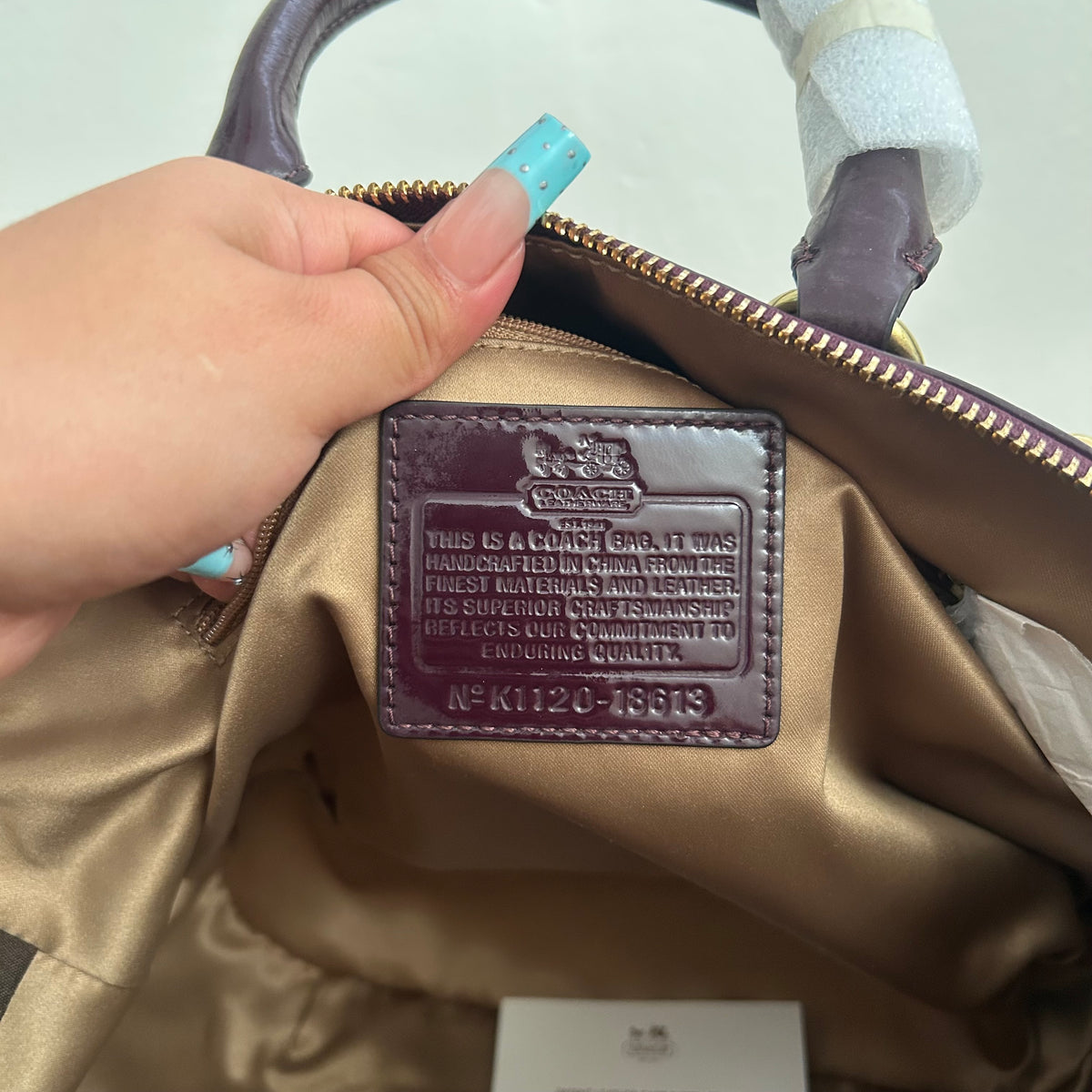 NWT Coach Patent Leather Madison