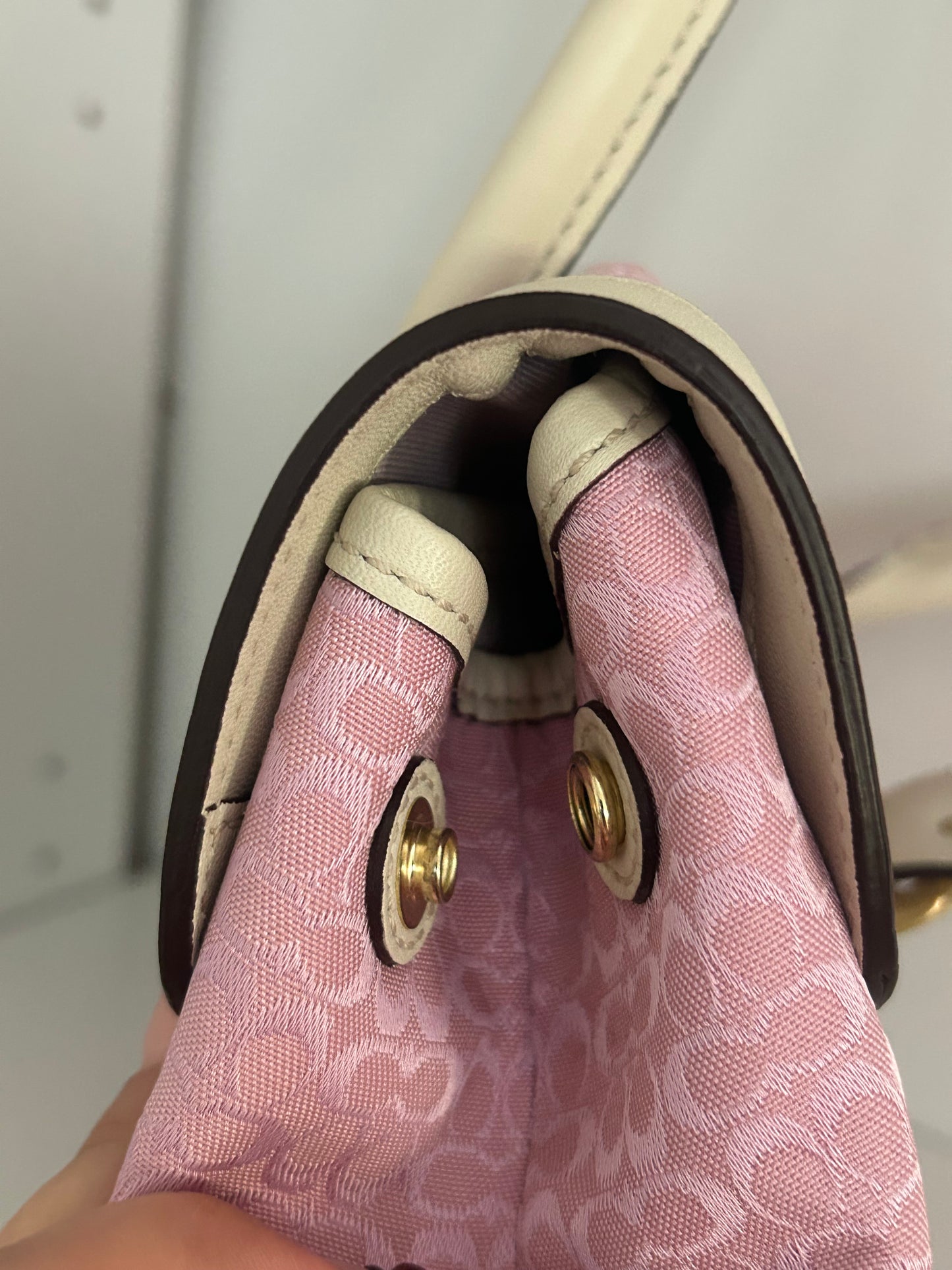 RARE Pink Optic Satchel Bag