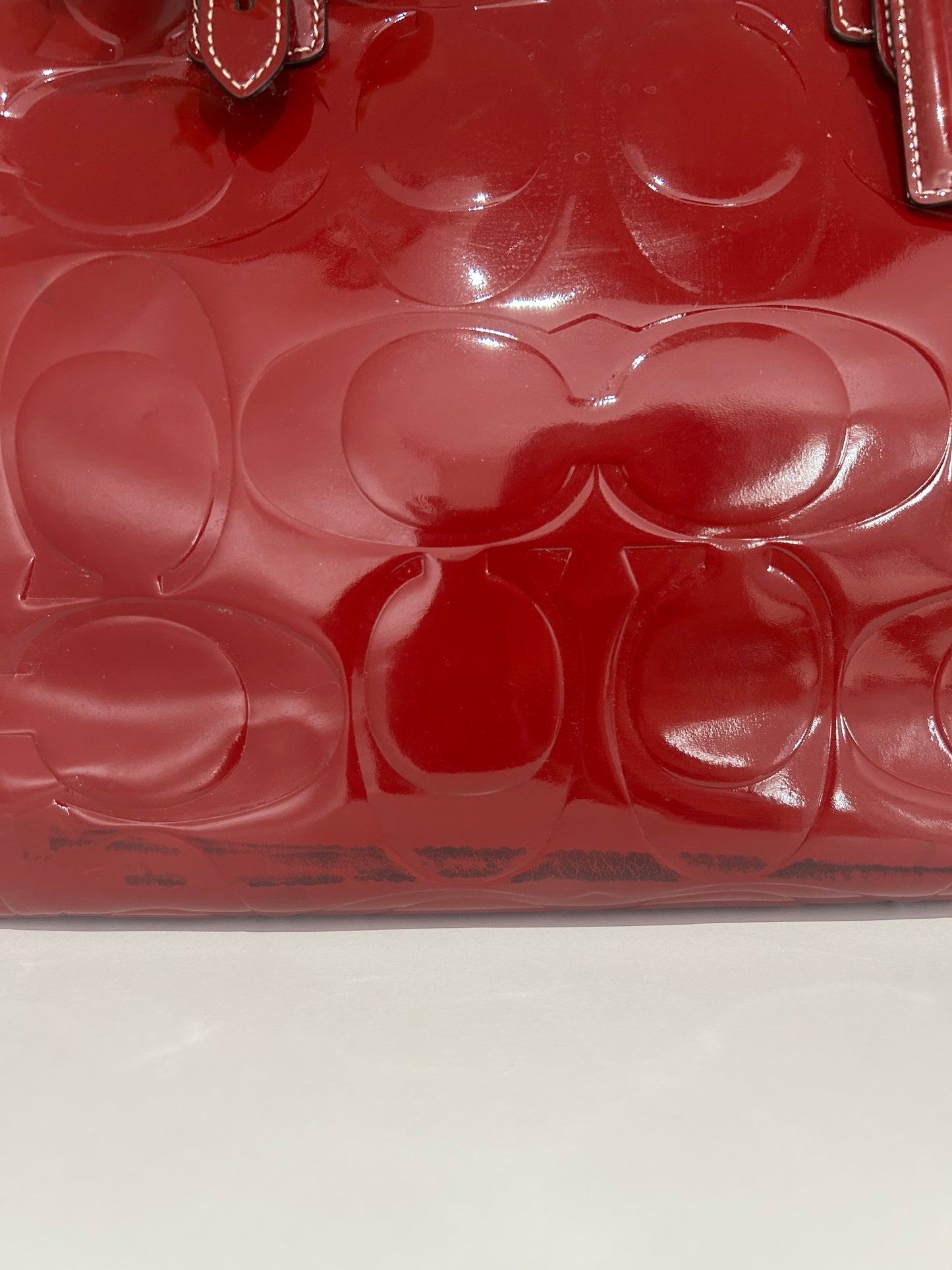 Red Patent Leather Tote