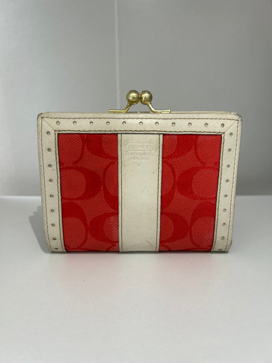 Red Kisslock Wallet