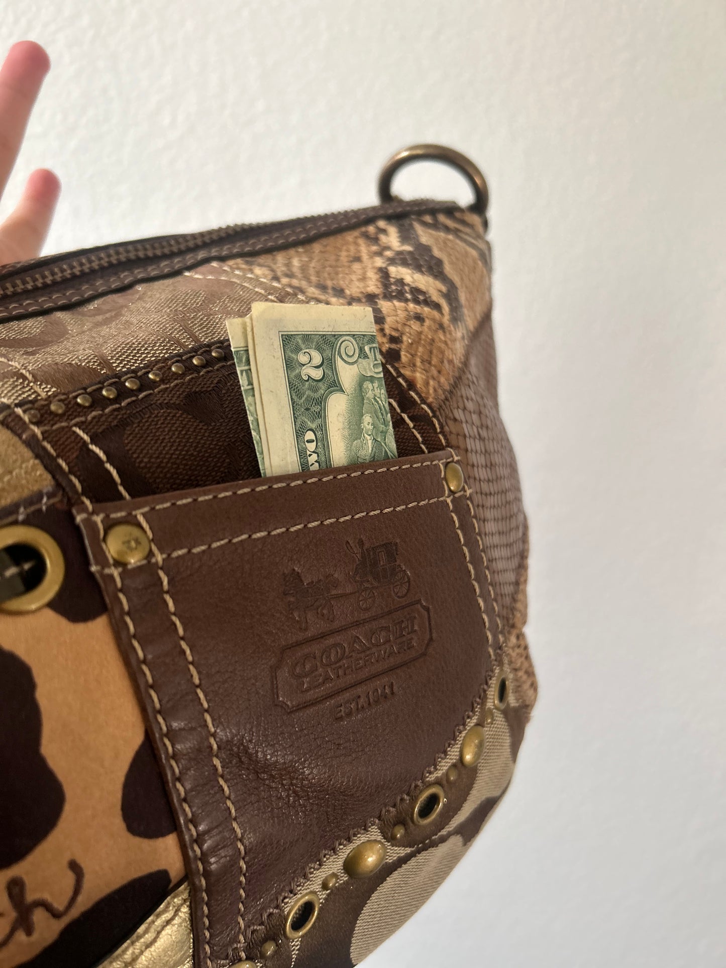 VERY RARE Patchwork Coach Bag