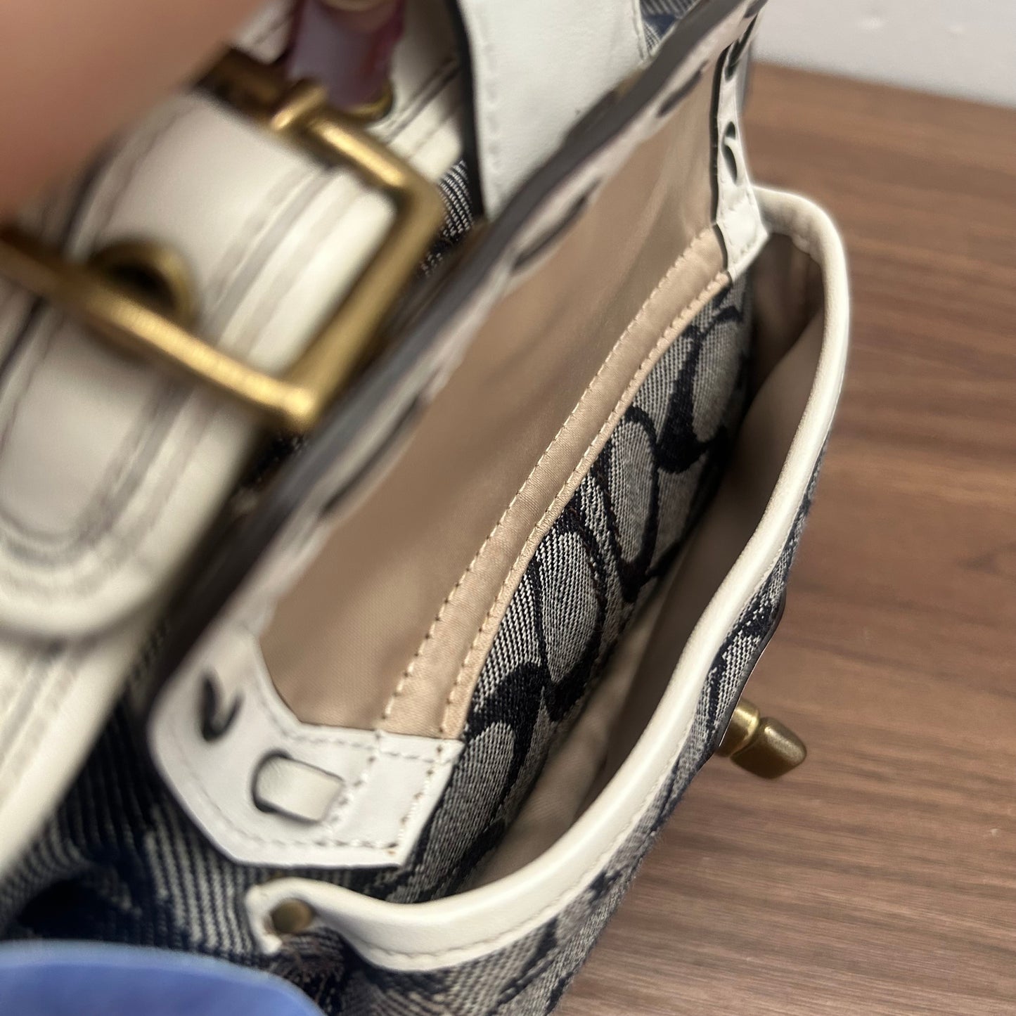 Coach Denim Signature Mini Legacy