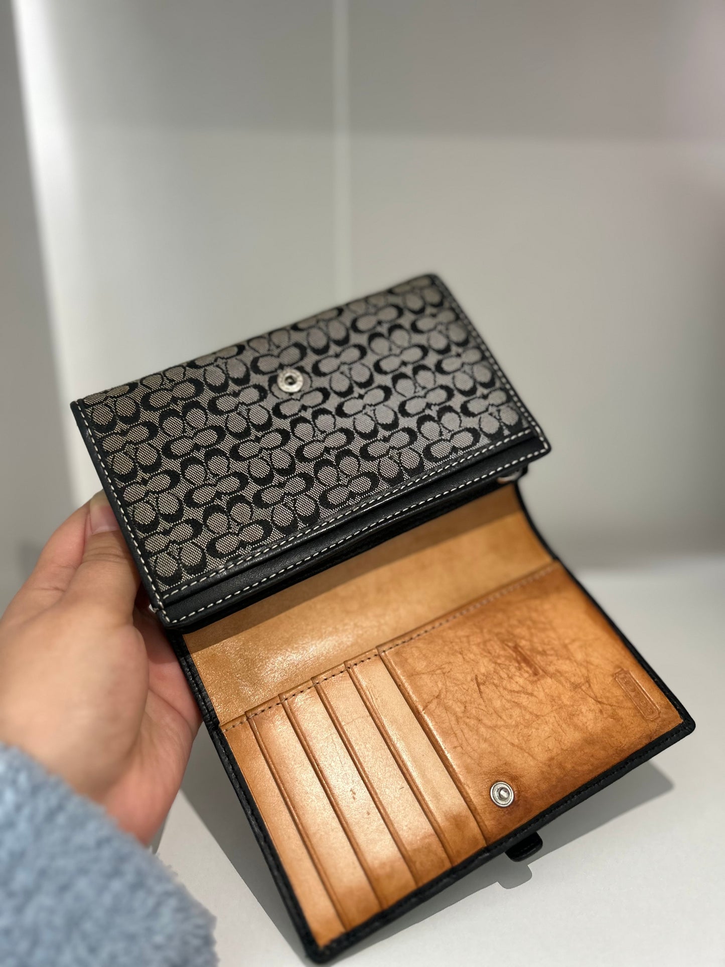 SoHo Black Canvas  Wallet