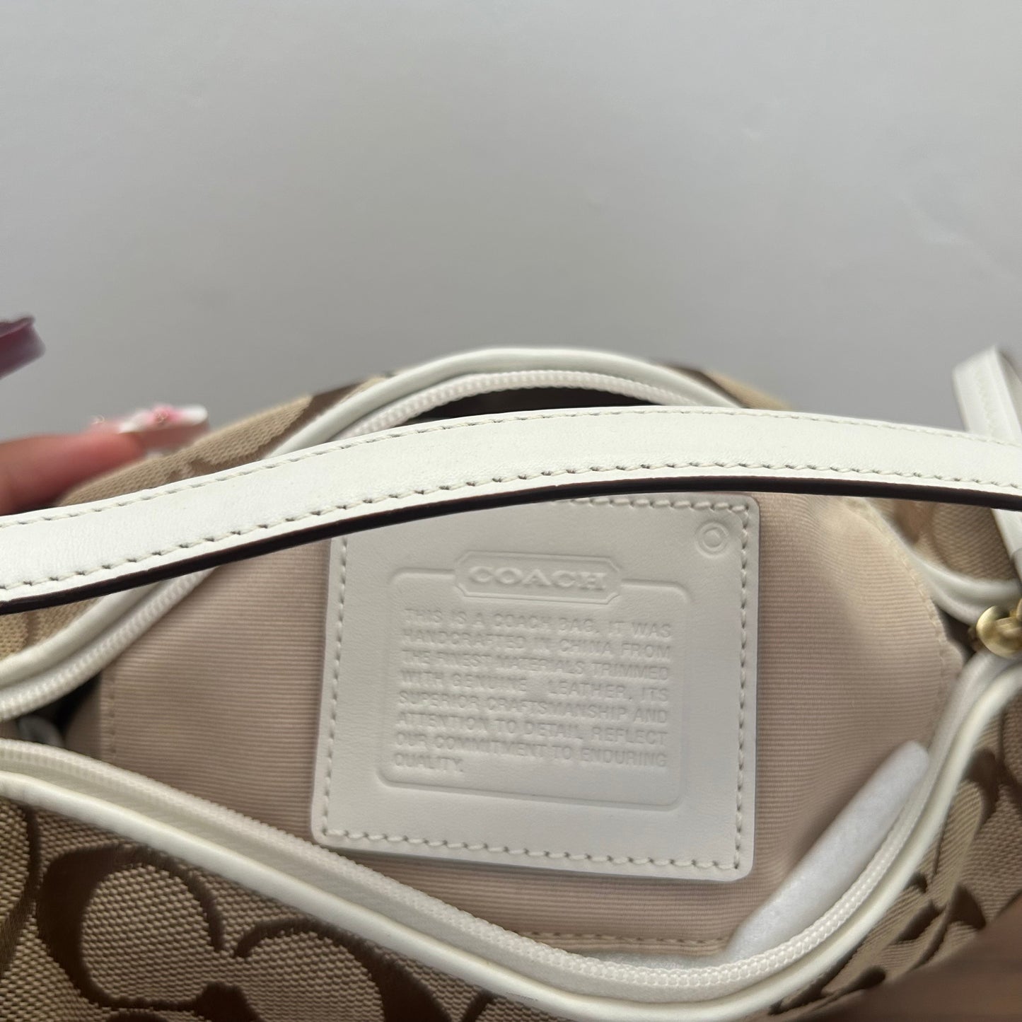 Coach Signature Flower Appliqué