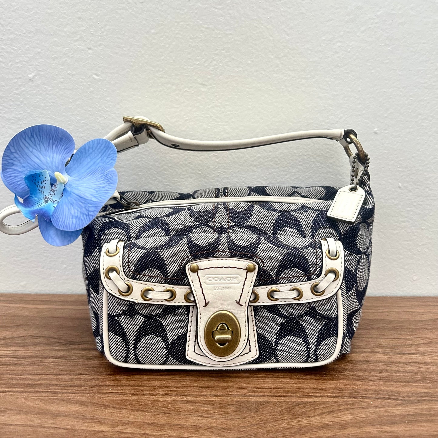 Coach Denim Signature Mini Legacy
