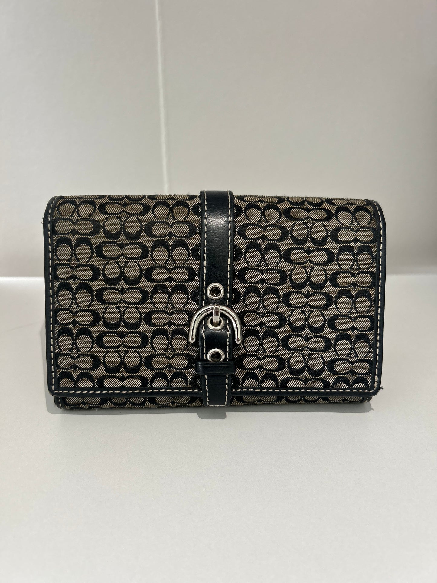 SoHo Black Canvas  Wallet