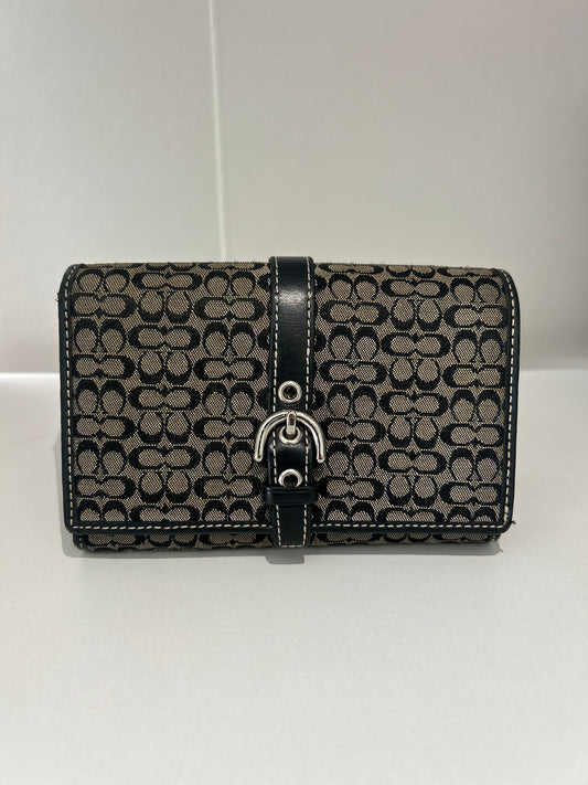SoHo Black Canvas  Wallet