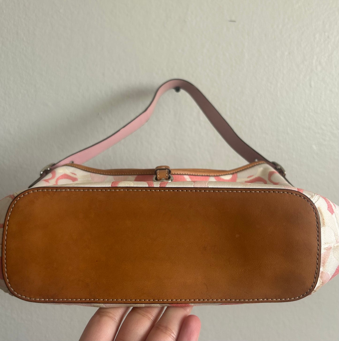 Pink Optic Hobo Clip Purse