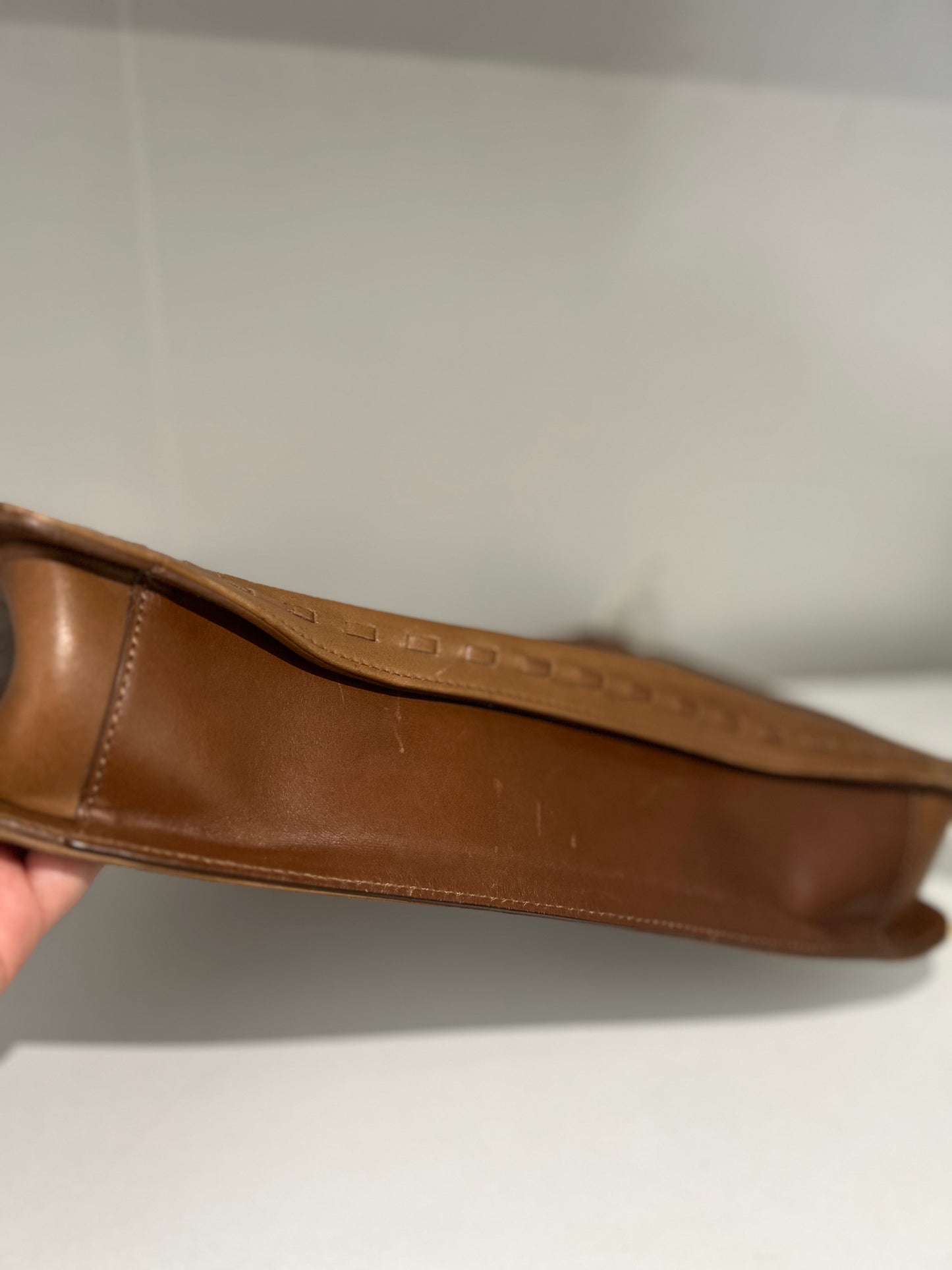 Calf Leather Hobo Shoulder-bag