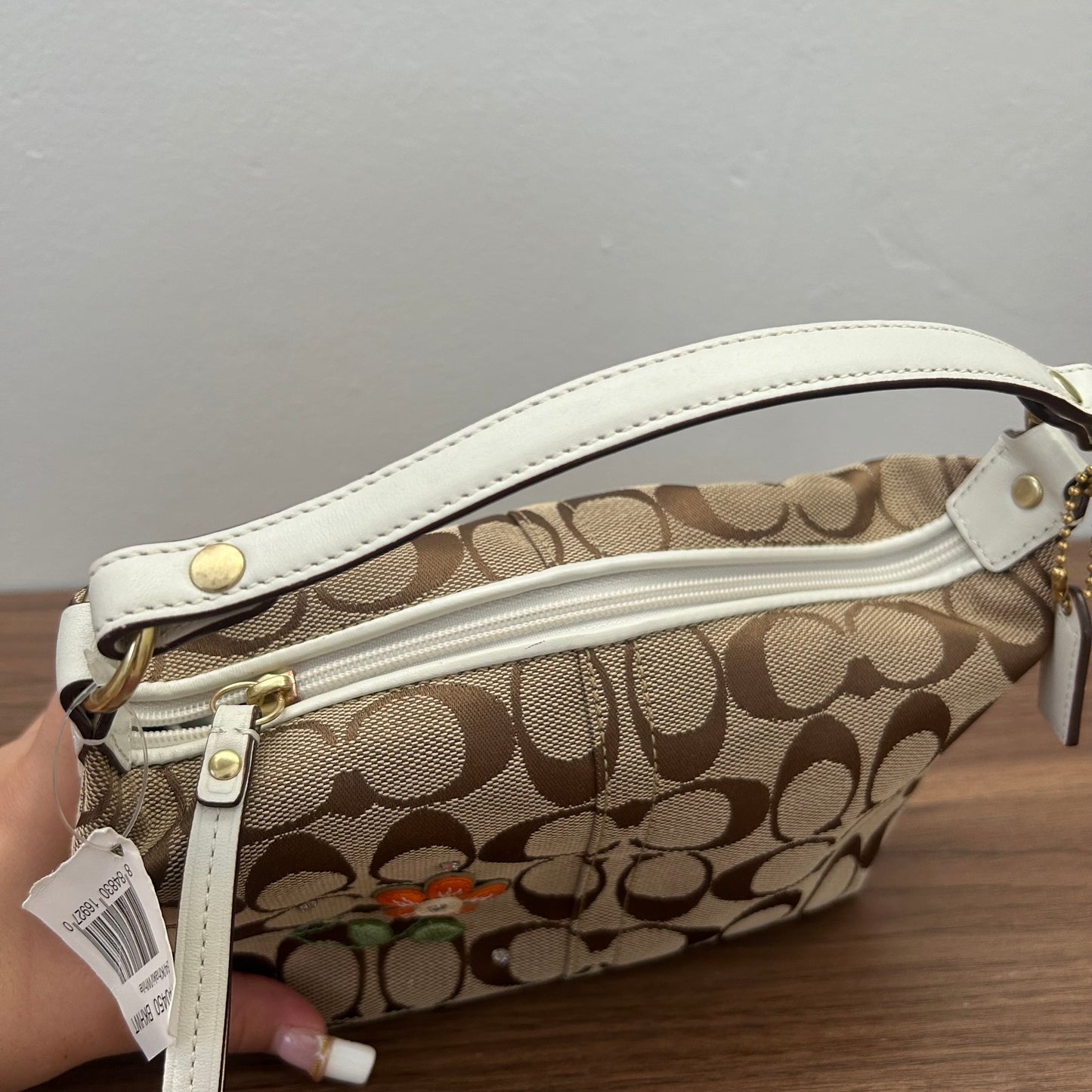 Coach Signature Flower Appliqué