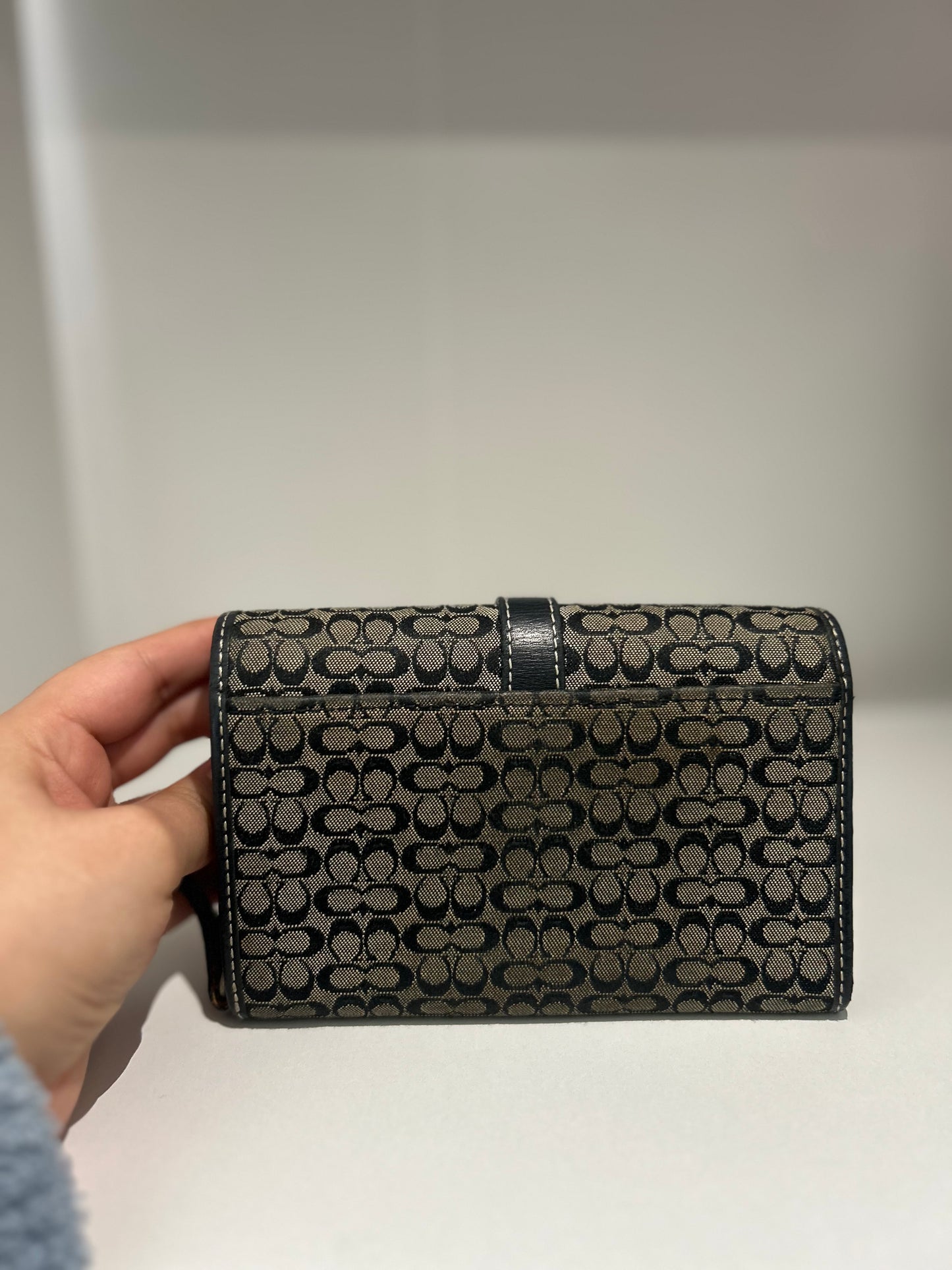 SoHo Black Canvas  Wallet