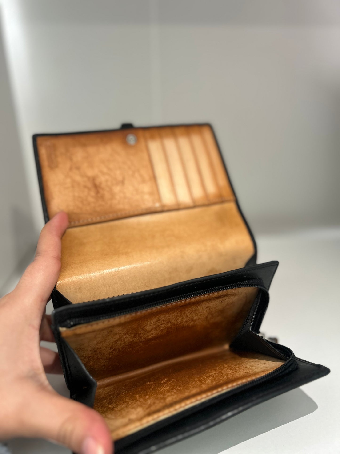 SoHo Black Canvas  Wallet