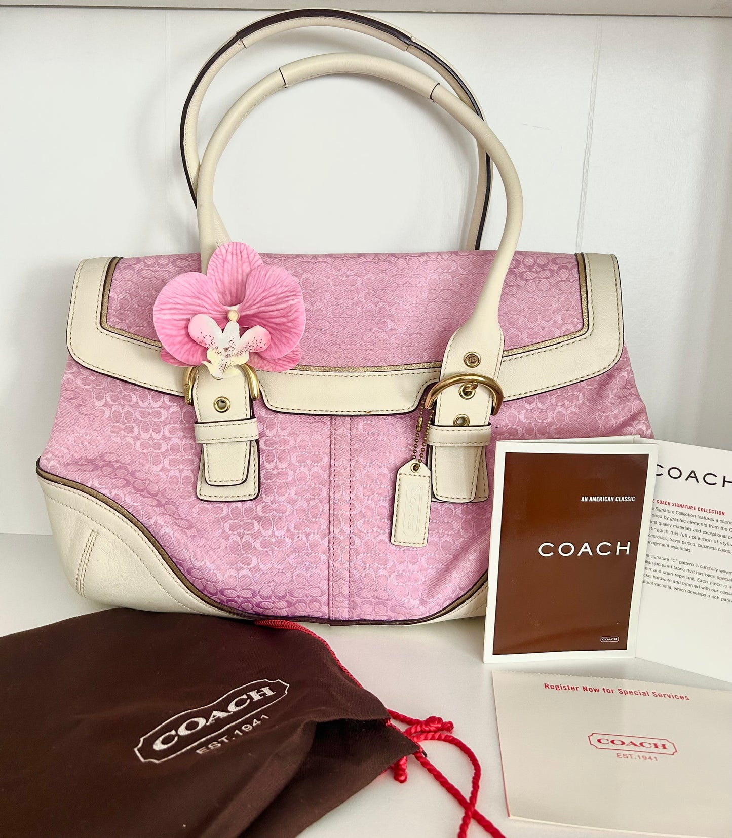 RARE Pink Optic Satchel Bag