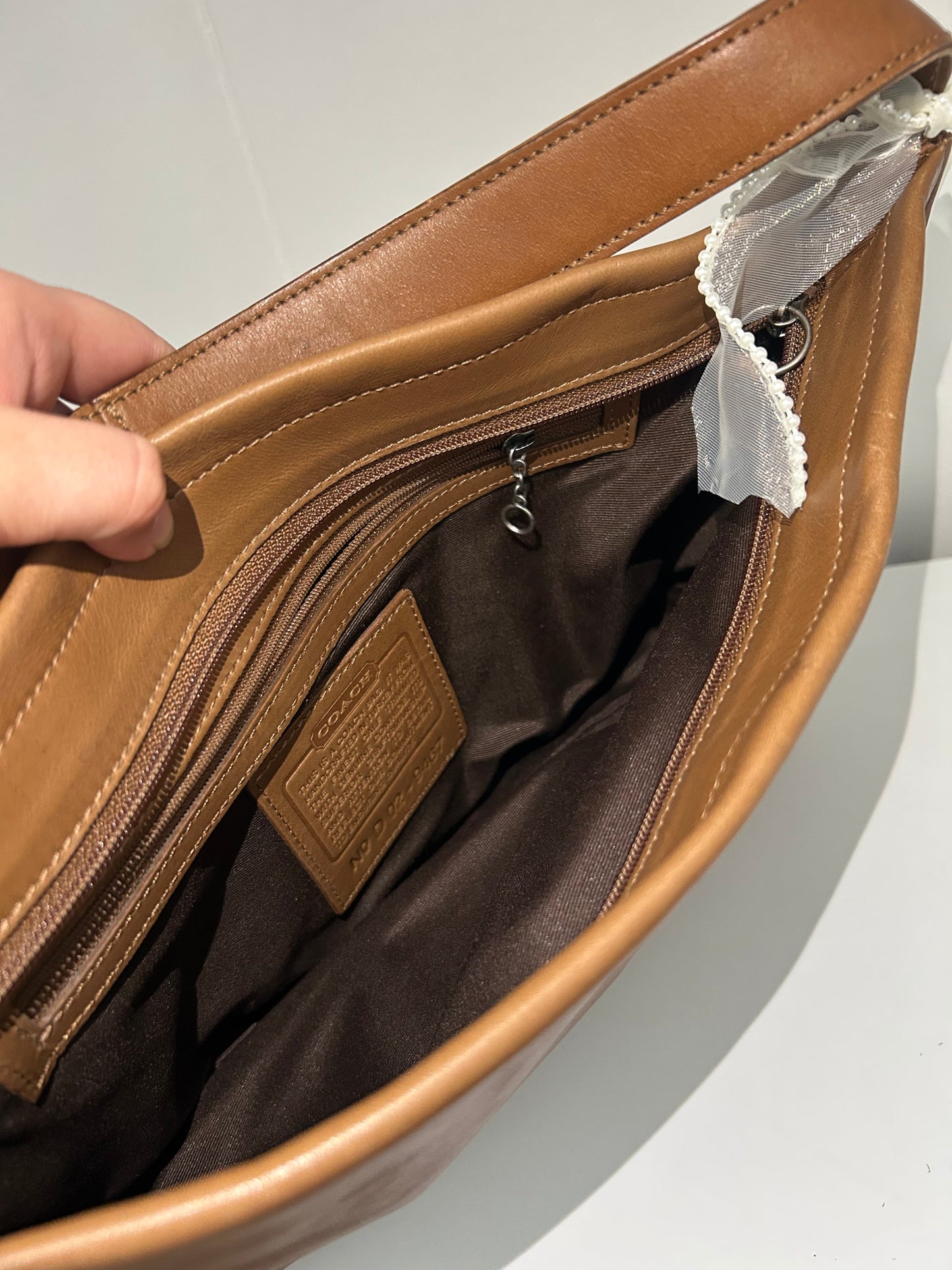 Calf Leather Hobo Shoulder-bag