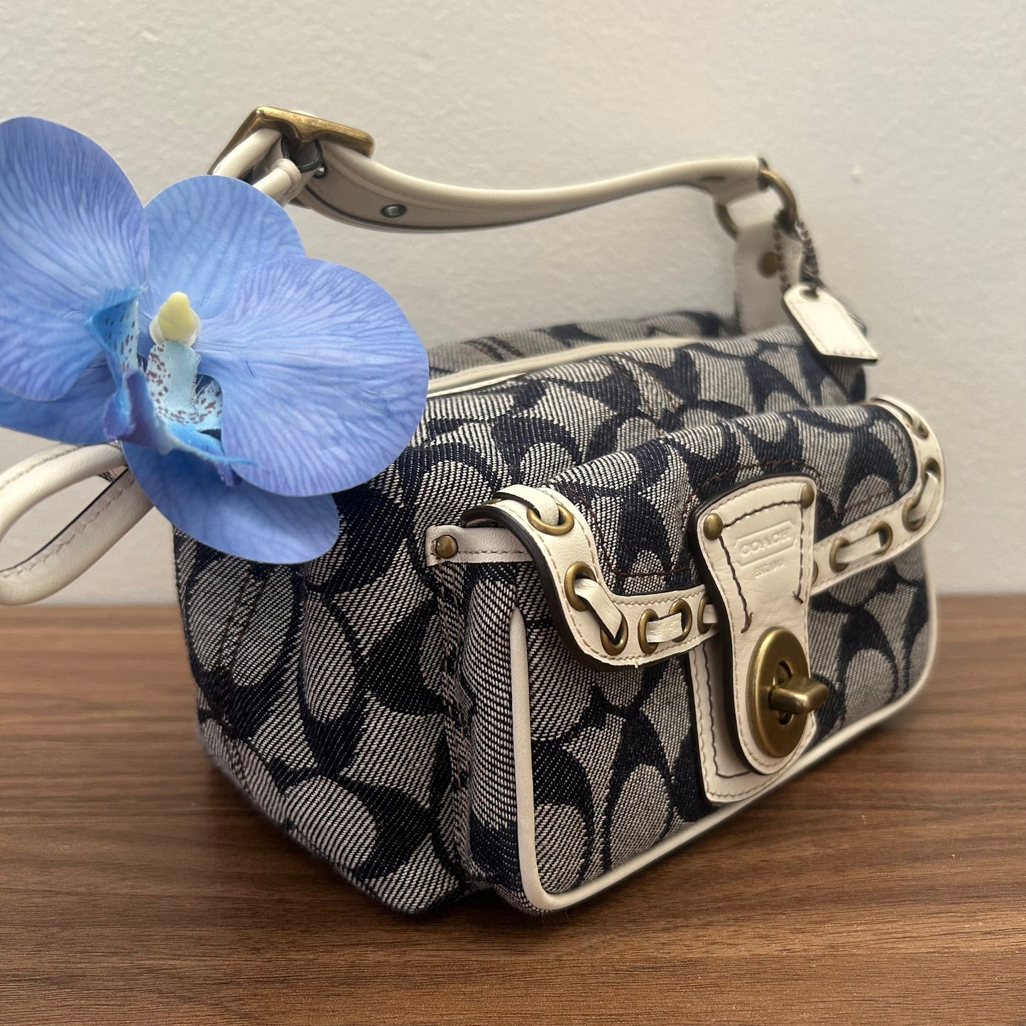 Coach Denim Signature Mini Legacy