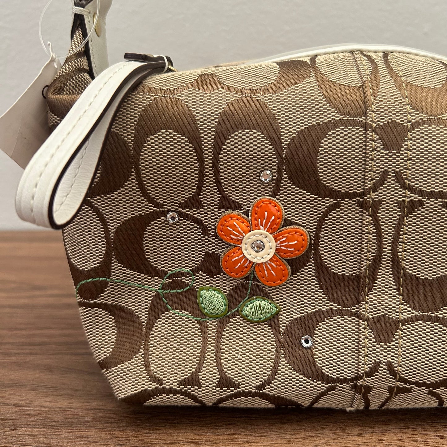Coach Signature Flower Appliqué