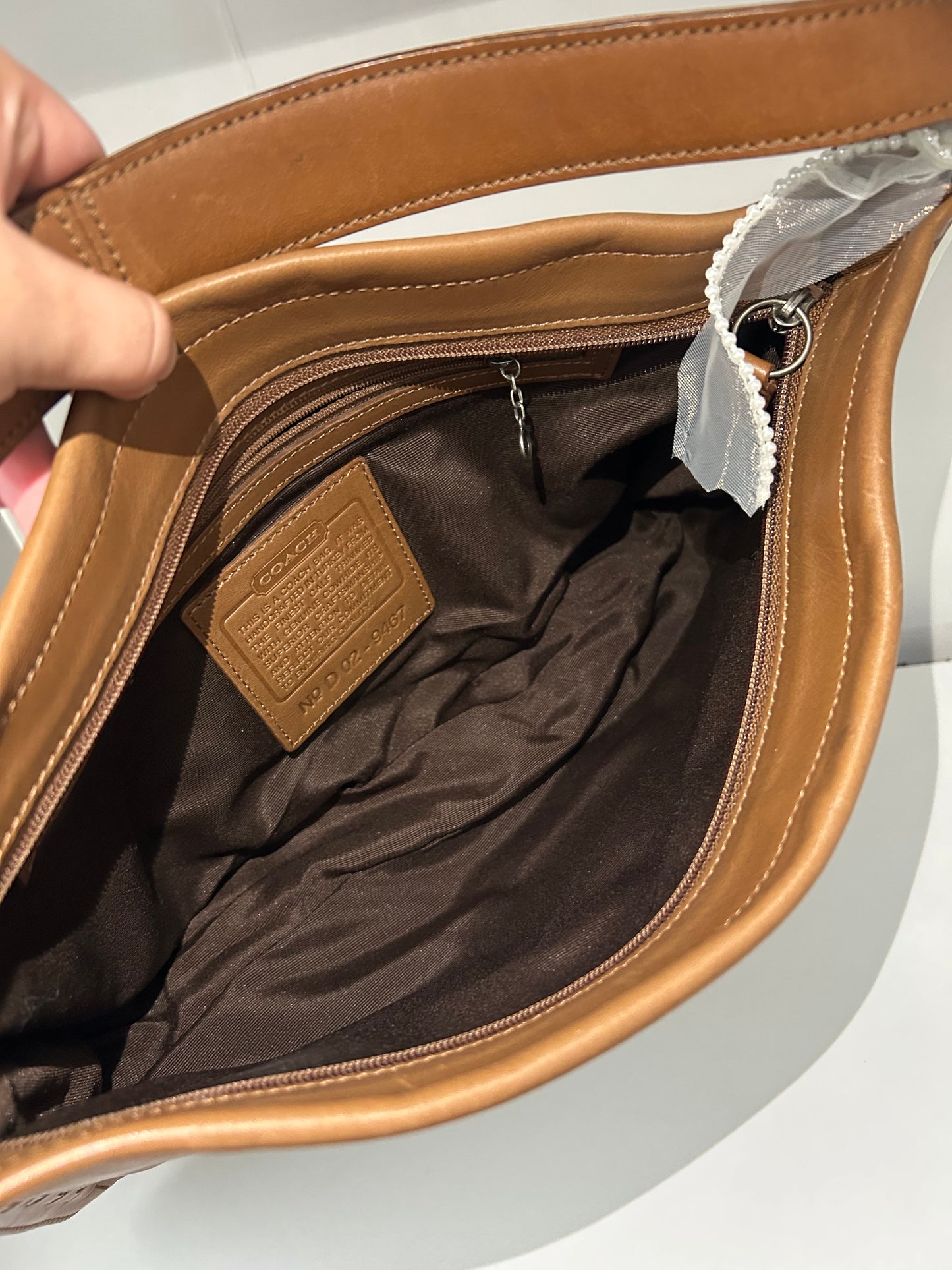 Calf Leather Hobo Shoulder-bag